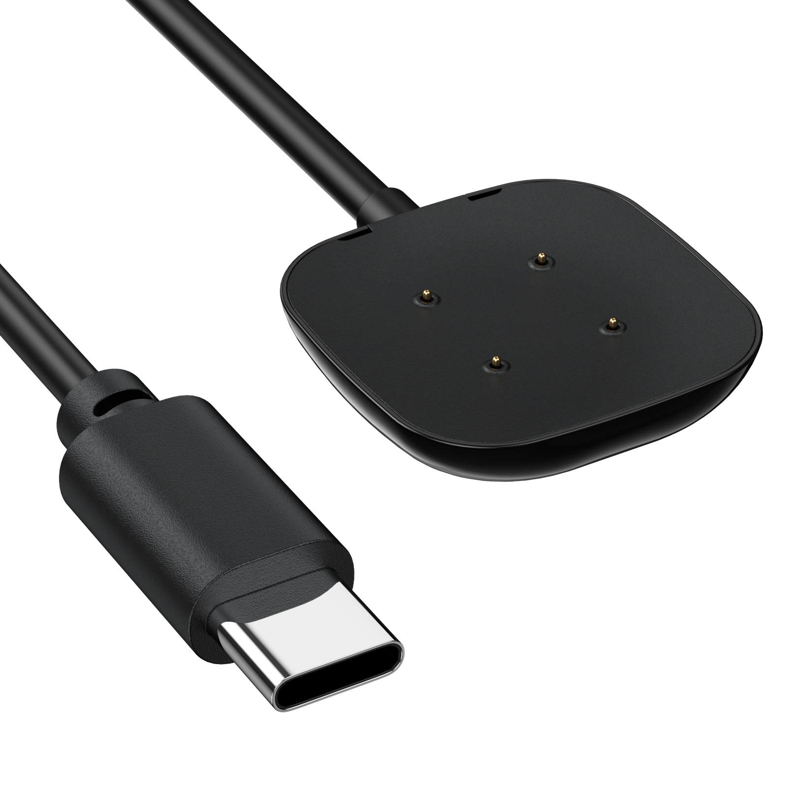 Usb-c-stekker oplaadstation voor fitbit versa 4/, versa 3/ sense 2 en 1 magnetische oplaadkabel voor fitbit versa 4 , versa 3/ sense 2 horloge-oplader
