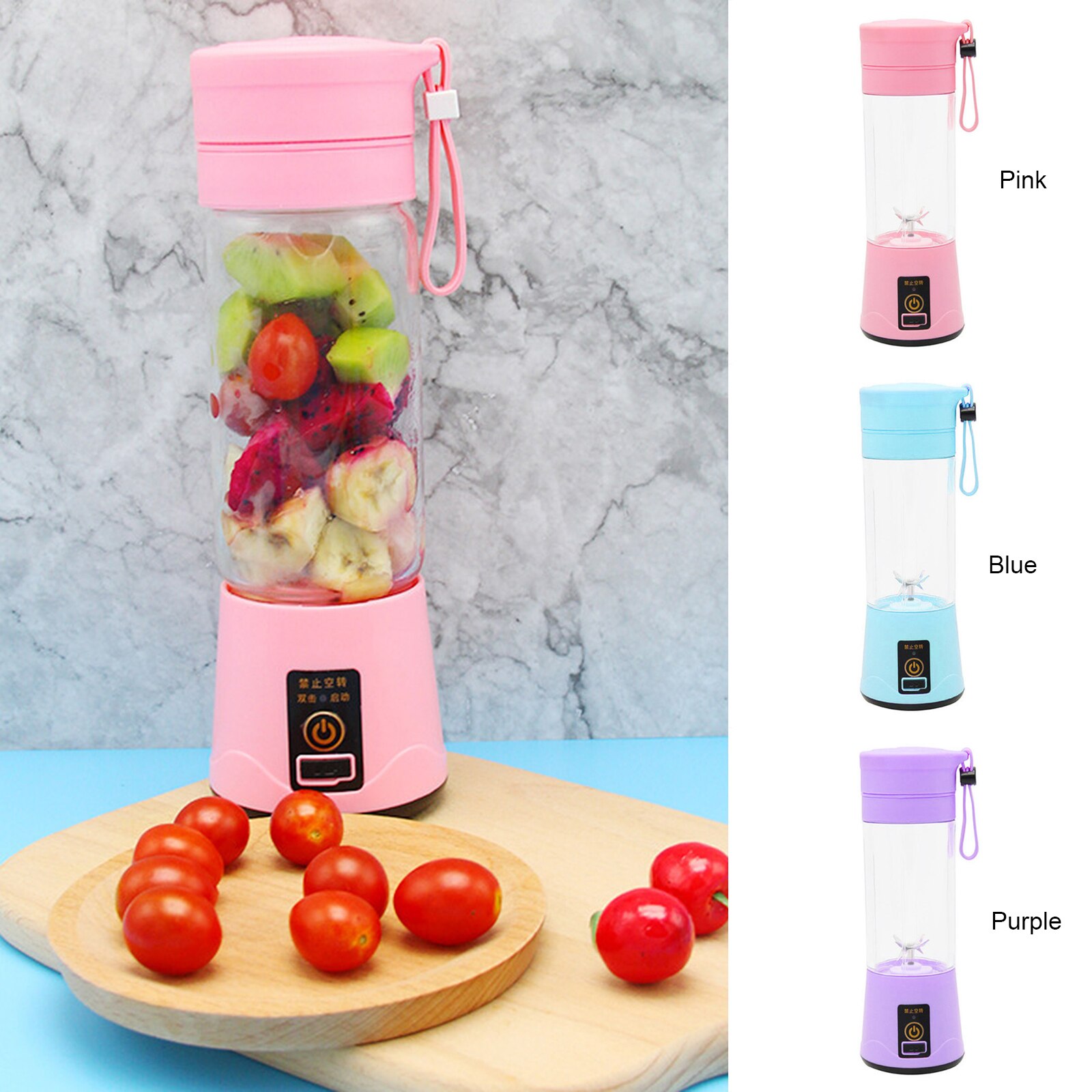 380ml Mini Juicer Machine Usb Electric Portable Blender Smoothie Maker Juice Orange Fruit Mixer Cup For Kitchen Food Processor