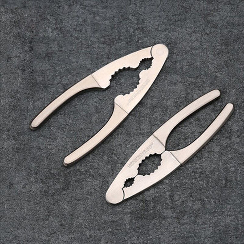 Adjustable Stainless Steel Nut Cracker Multifunction Super Thick Nut Clip