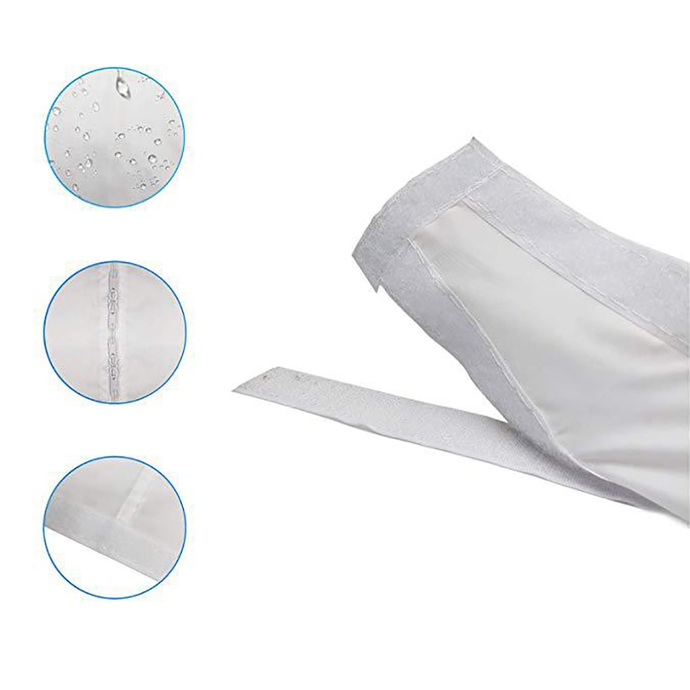 Joint de fenêtre Airlock plaque de tissu blanc 3m/4m universel maison Flexible étanche panneau souple pour climatiseur Mobile