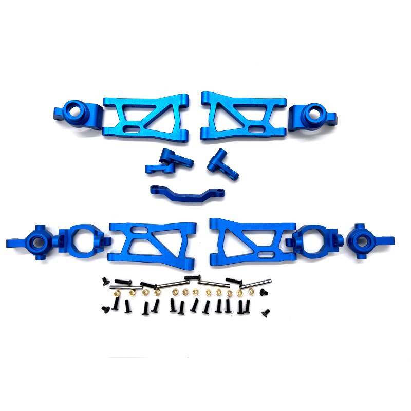 RC Car Remo Hobby Smax 1631 1635 1651 1655 Metal Upgrade Parts Swing Arm Axle Mount C Base Steering Group Cup For 1/16 Buggy: Blue