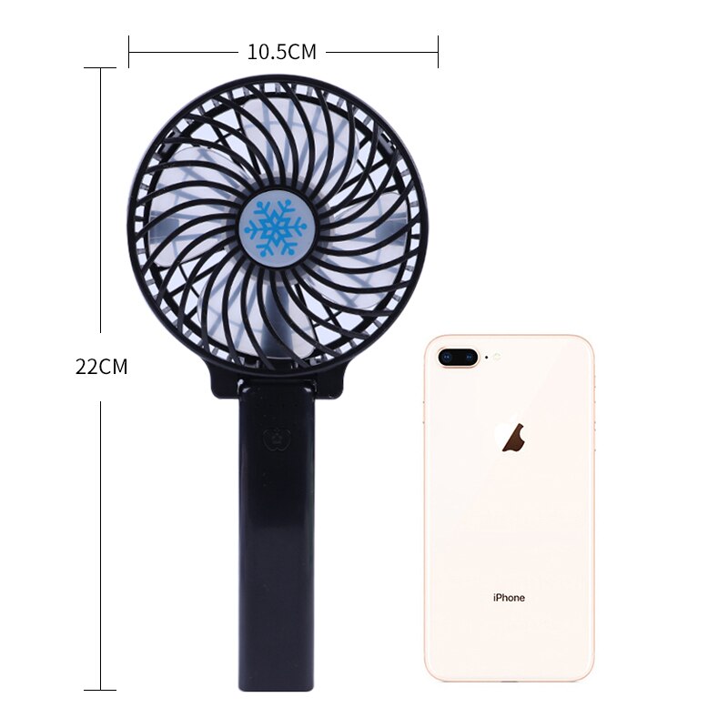 Portable Hand Fan USB Rechargeable Foldable Handheld Mini Fan Cooler 3 Speed Adjustable Cooling Fan Outdoor Travel Air Cooler