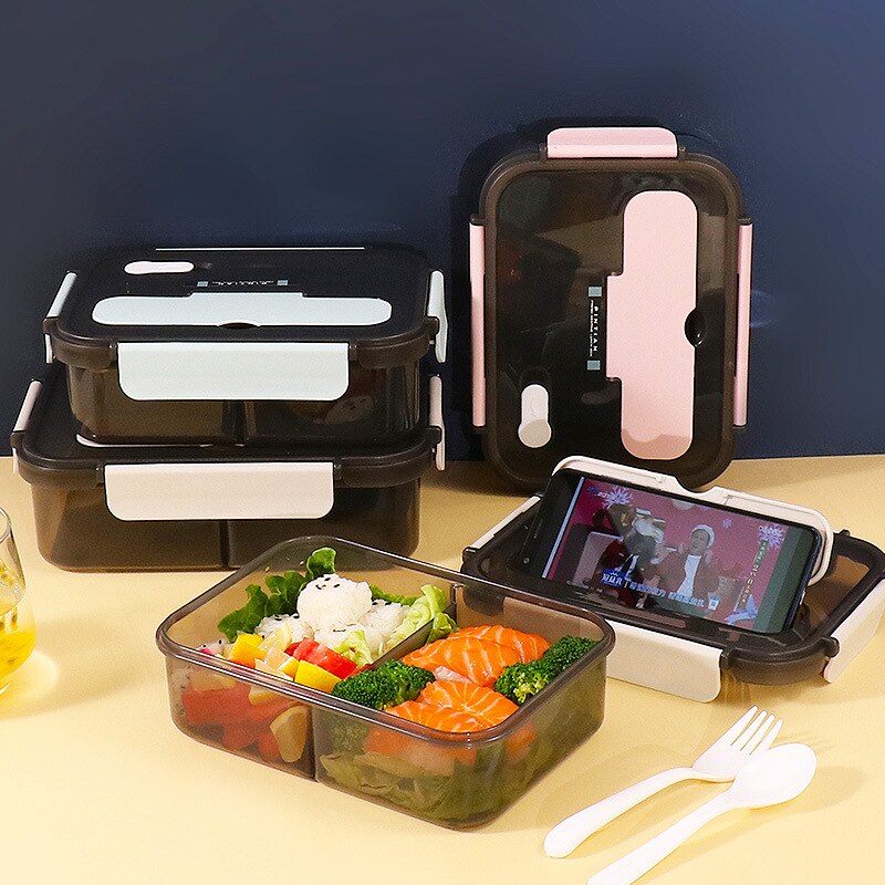 Mittagessen Kasten Küche Arbeit Schüler Ich bin Freien Aktivitäzehn Reise Mikrowelle Heizung Lebensmittel Container Kunststoff Bento Kasten Lagerung Snacks Boxen