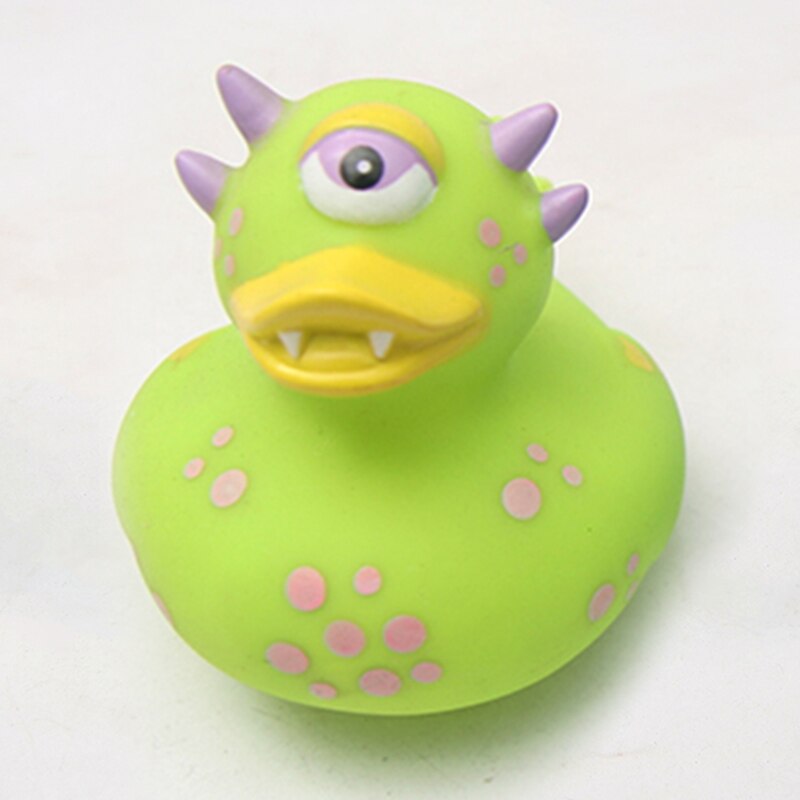 ESALINK 8-10Cm Schwimm Ente 14 Stile Pirate Ente Polizei Gummi Ducky Bad Spielzeug Baby Kognitiven Spielzeug Baden pädagogisches Spielzeug: YN130-1pcs