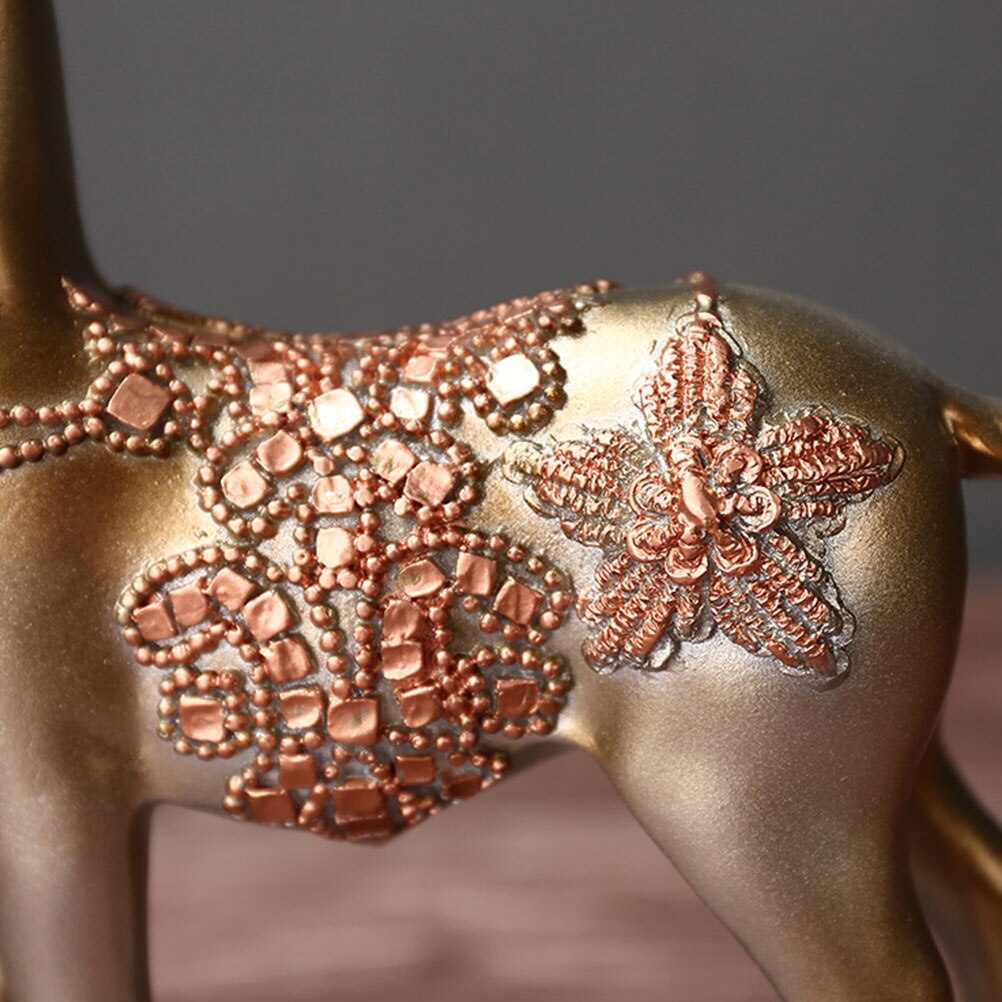 2 Stuks Home Decor Herten Decoratie Creatieve Paar Stijlvolle Speciale Herten Decoratie Herten Ornament Voor Wijnkast Woonkamer Thuis