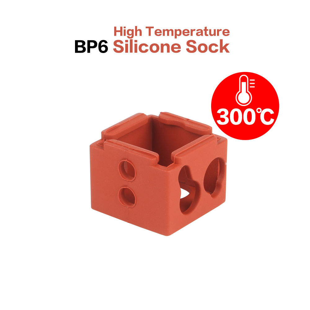 Para E3D V6/V5 MK7 MK8 MK9/Volnaco /BP6 calcetines de bloque de calor funda de silicona bloque calentador cubierta protectora Hotend para piezas de impresora 3D: Marrón