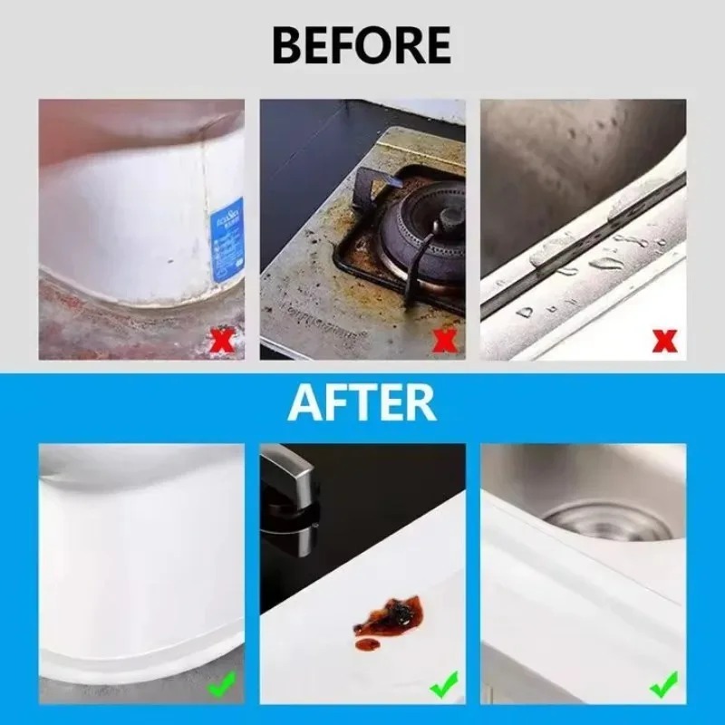 Kitchen Sink, Washing Sink Oil Proof Sticker Bathroom Toilet Sticker Wall Corner Line Sticker Waterproof and Mildew Proof Tape