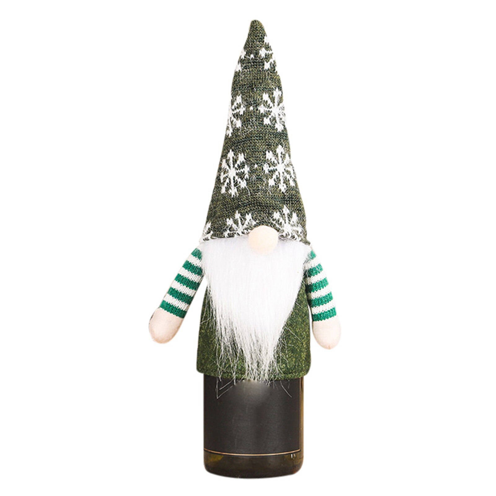 Décoration de bouteille de vin Tomte, Gnome suédoise, couverture de bouteille de vin, décoration de Table pour le dîner du nouvel an, peluche du père noël scandinave