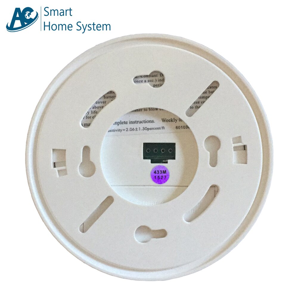 Best Home Smoke Detector System Standalone 433Mhz Wireless Photoelectric High Sensitivity Smoke Detecting Device