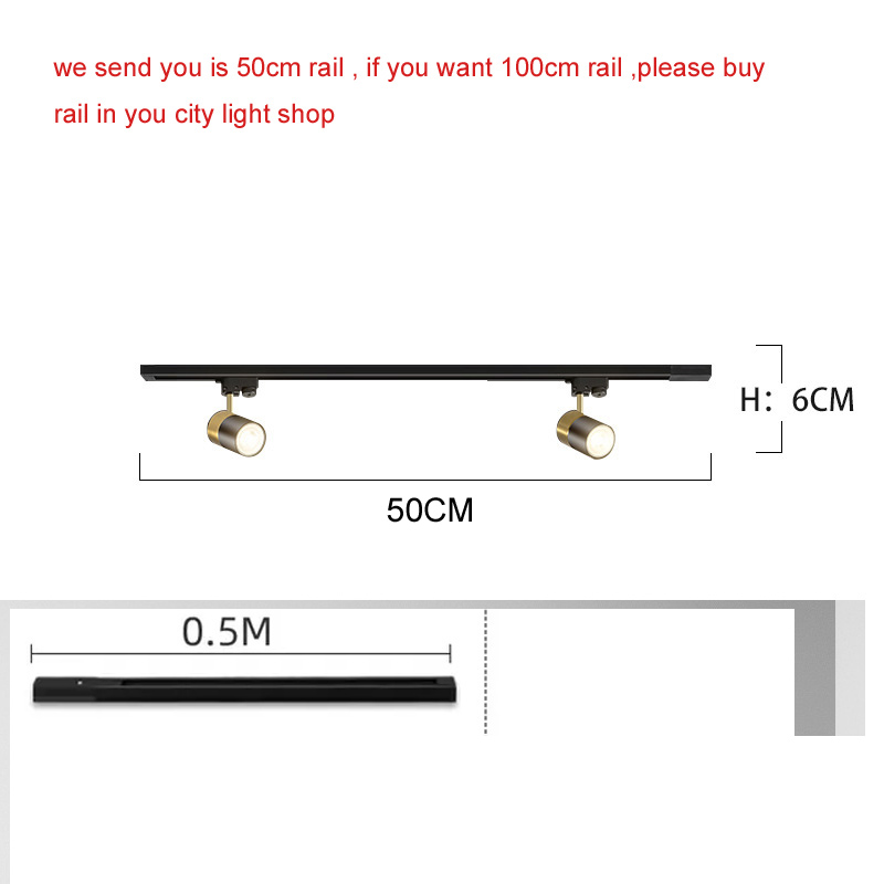 GU10 LED Ceiling Light Spotlight House Decoration Corridor Track Lamp Angles Adjustable Decor Rail Ceiling Lamp Lighting Fixture: WHITE