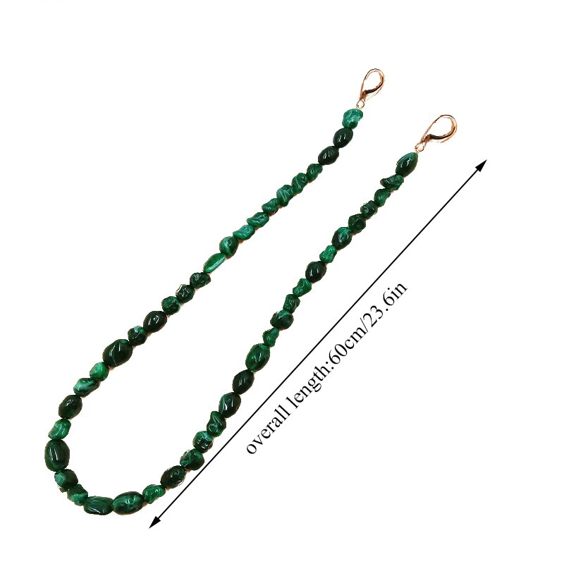 60cm DIY Austauschbare Tasche Griff Perle praktisch Kette Tasche Zubehör Handtasche Gurt Alle-spiel Acryl Schulter Taschen gürtel
