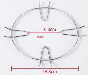 Soporte de hierro fundido para ollas y sartenes, estante para quemador, estufa de Gas, herramientas de cocina, accesorios de utensilios de cocina, protector de estufa: Rosa