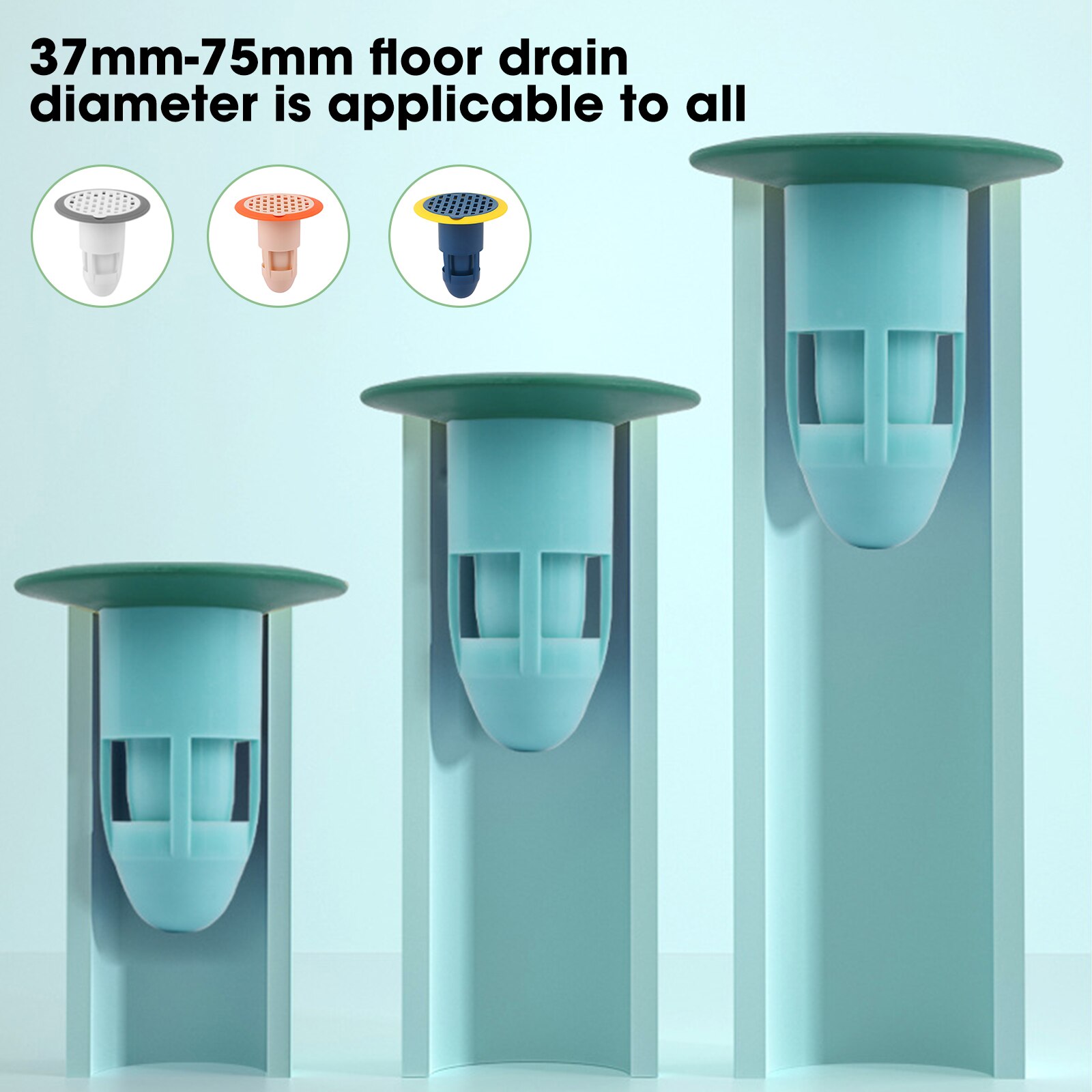 filtre Anti-odeur en Silicone pour salle de bain, douche, couvercle de bouchon, filtre de vidange d'eau, déodorant anti-insectes