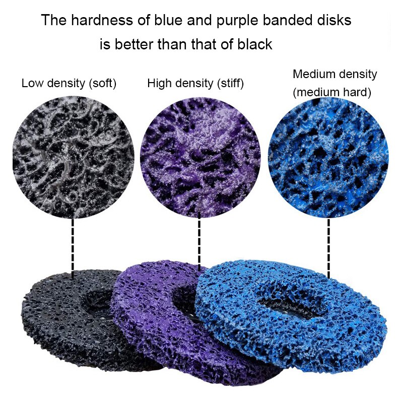115mm 125mm Polishing Strip Disc Abrasive Wheels Rust Remover Paint Clean Grinding Wheels for Angle Grinder Car Motorcycles