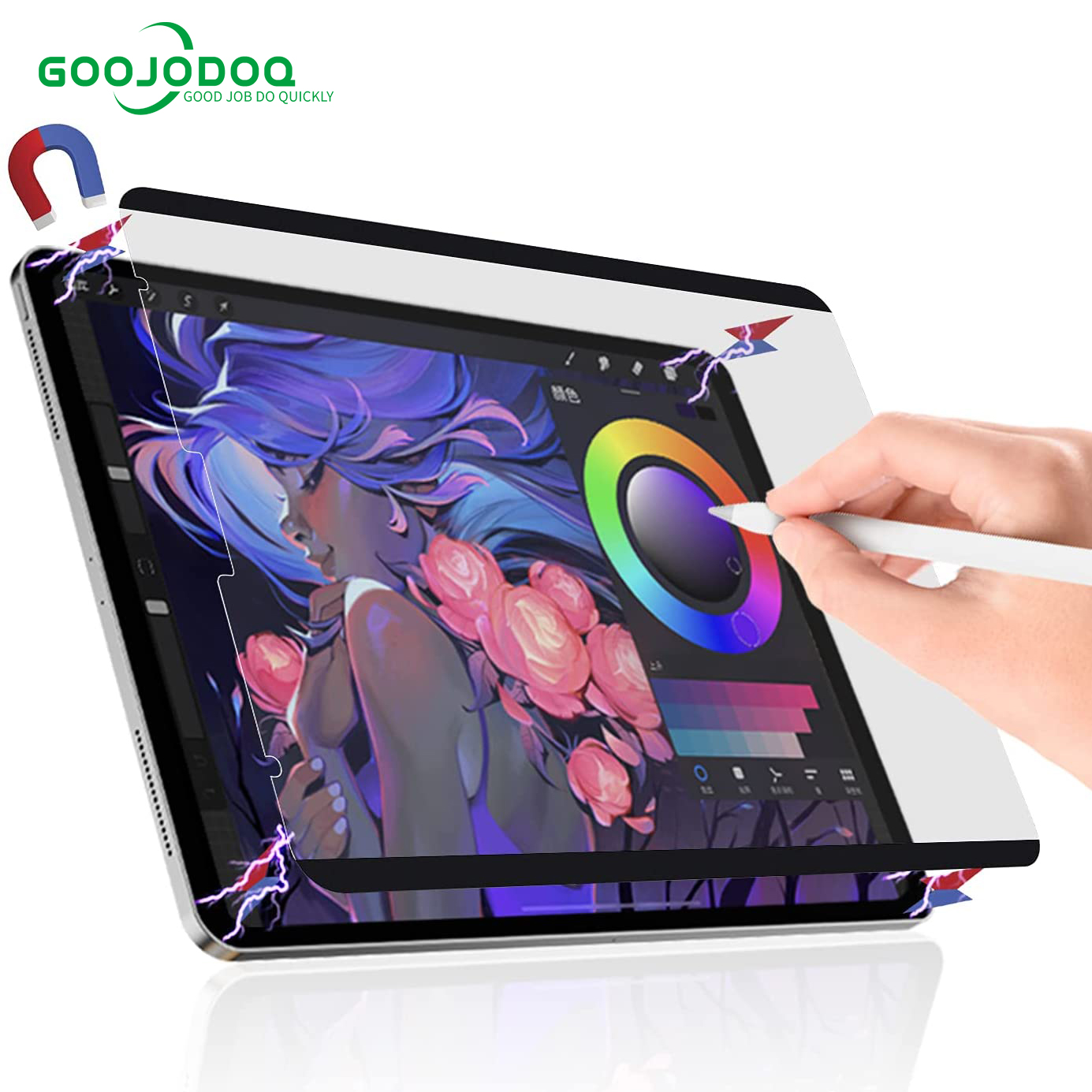 Magnetic Like Paper Screen Protector for iPad Pro 11 12 9 Feel-Paper Screen Protector for iPad Air 4 5 iPad 8 9 Generation