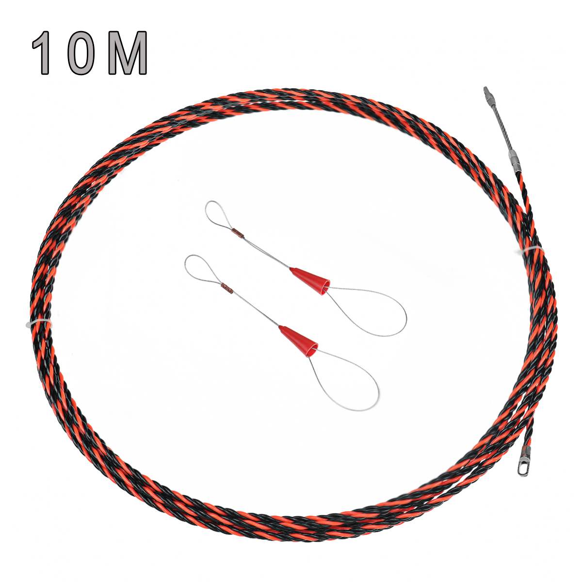 5m / 10m / 20m 6mm electrician wire and cable pusher threading equipment kit, equipment household wire installation guide: 10m