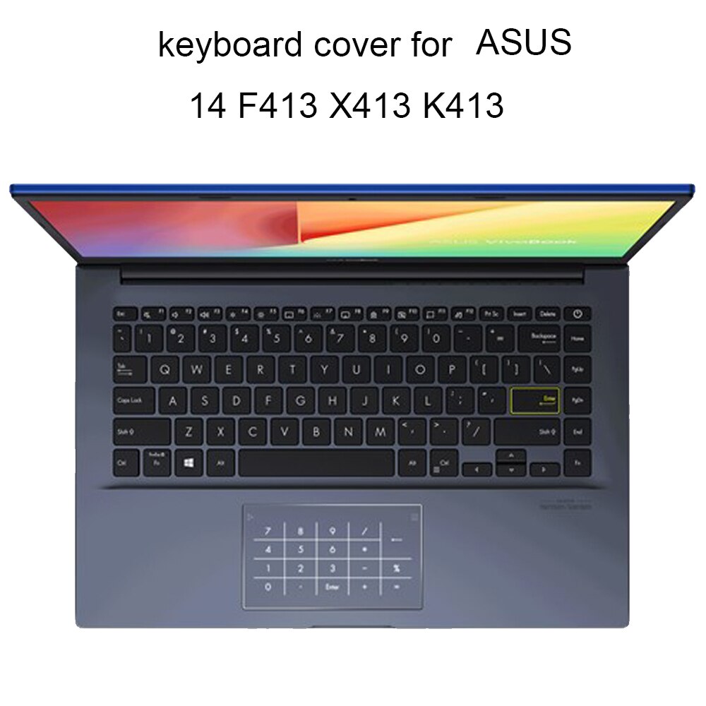 Keyboard Covers for ASUS Vivobook S14 S433 S4600 14 X413 F413 K413 TPU laptop keyboards dust cover soft silcone transparent