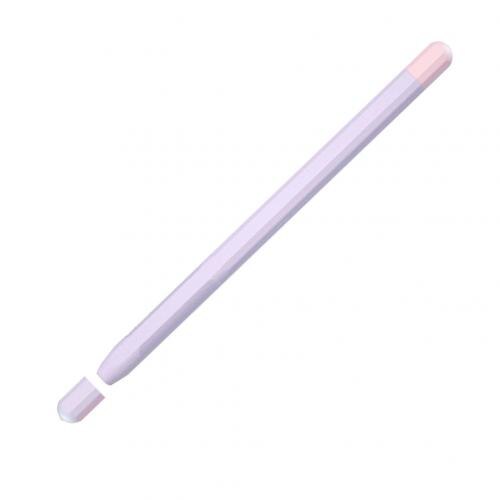 Soft Silicone Pencil Cases For Apple Pencil 1/2 Tablet Touch Pen Stylus Protective Sleeve Cover Anti-lost For iPad Pencil Acce: Purple 2