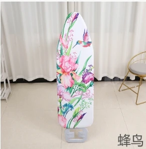 Funda de repuesto para tabla de planchar de lona con estampado de flores de flamenco, lavable, antideslizante, aislante térmico, Protector para mesa, 140x50 cm: Multicolor