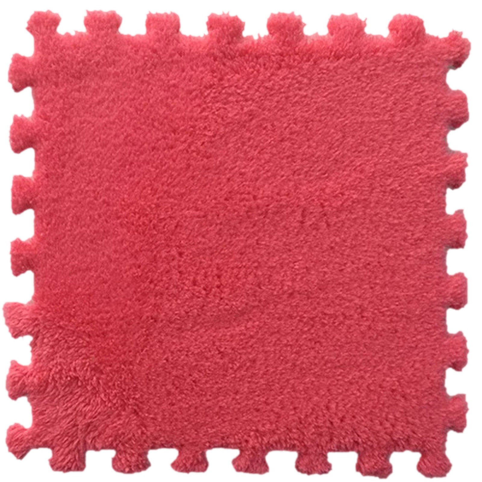 Tapis de carré Puzzle Polyester velours tapis en 14 couleurs bricolage épissage blocs de couleur décor à la maison: C
