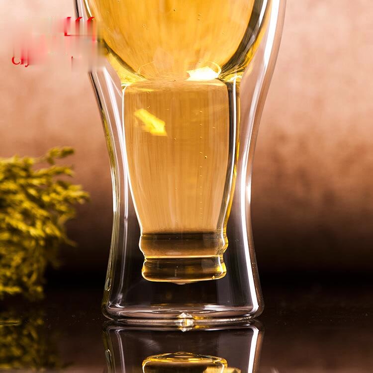 beer glass double-layer glass high boron silicon cold and explosion-proof glass