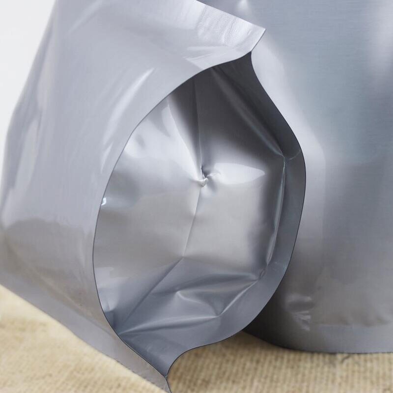 Aluminum Foil Zip Tea Bag Stand Up Zipper Lock Food Savers Retail Packaging Bag Beans Storage Bag 50pcs/lot