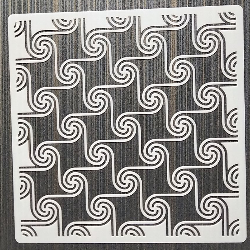 1 sztuk 15*15Cm prostokąt DIY Layering szablony malowanie ścian meble kolorowanka szablony do albumu szablon do dekoracji: C45