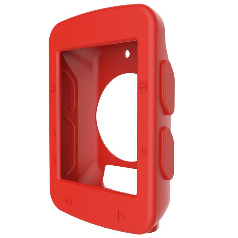 Protector suave para ordenador de bicicleta, funda de goma de silicona para Garmin Edge 520, accesorios para bicicleta: Rojo