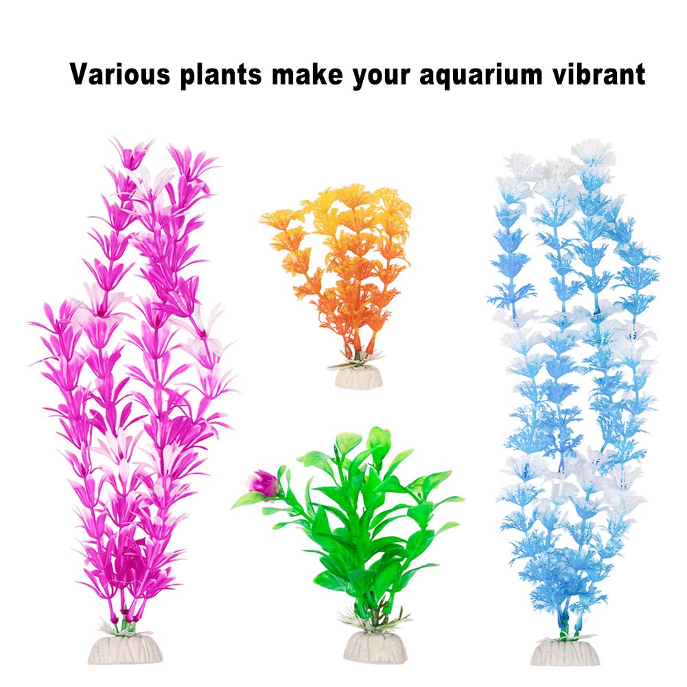 9 Pack Grote Aquarium Planten Kunstmatige Waterplanten Simuleren Planten En Aquarium Decoraties Aquarium Accessoires