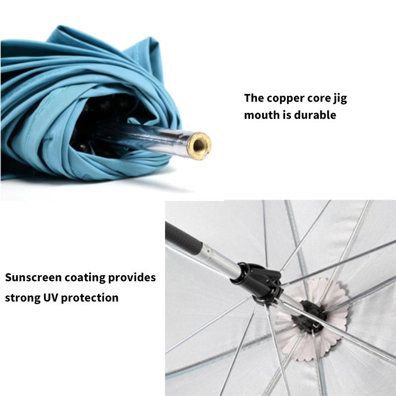 Seguro de manos libres ajustable desmontar parasol para cochecito protector solar, anti-UV de paraguas Clip cochecito de bebé de los niños al aire libre