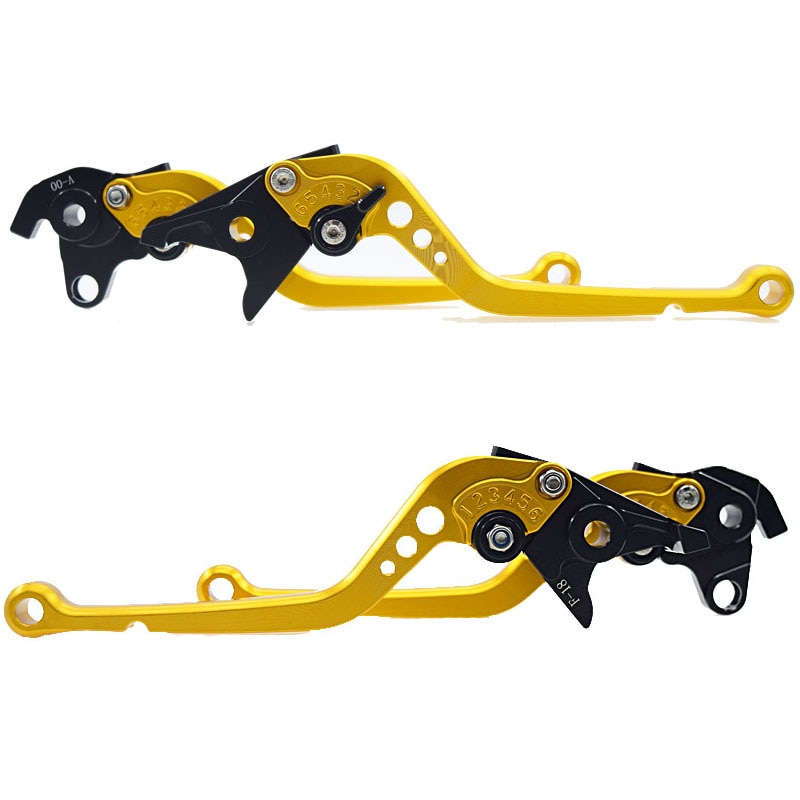 Kort og lang til yamaha yzf 600 r6 2005 2006 yzf 1000 r1 2004 yzfr 6 yzfr 1 motorcykel justerbare cnc bremse koblingshåndtag