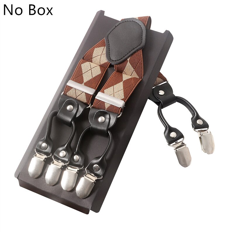 Tirantes de cuero con Clip ajustable para hombre, banda elástica ancha para pantalones, cinturón, arnés de servicio, 35mm: 35