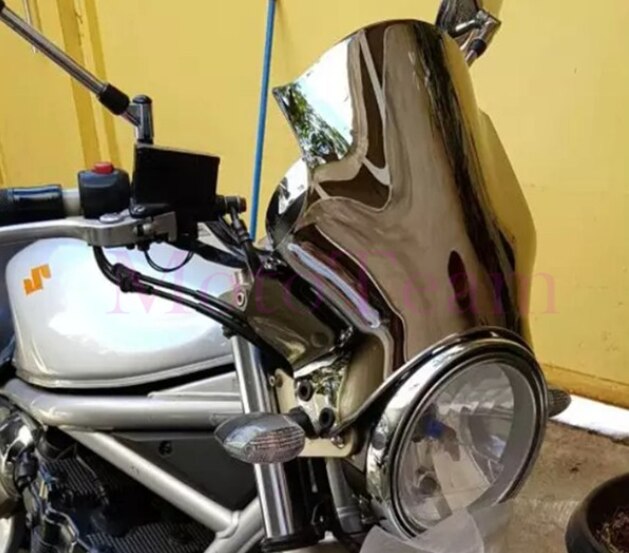 For Honda Hornet CB400 SF CB600 CB 1000 CB 250 400 600 750 900 919 1300 1100SF Motorcycle Windshield WindScreen: Silver