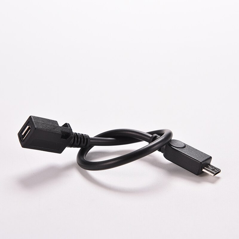 0.15M 15 Cm Micro Usb Female Naar Micro Usb Male Connector Adapter Datakabel Voor Telefoons MP3 MP4 opladen Verlengsnoer