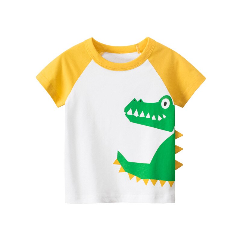 Kinder t-shirt voor jongens t-shirt dinosaurus katoenen topjes kinder t-shirts voor meisjes kinder jongen t-shirt verjaardag t-shirt