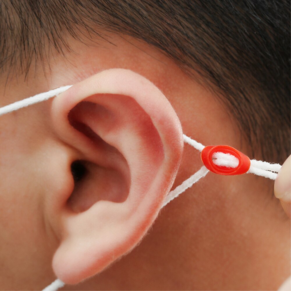 Cuentas ajustables de plástico para mascarillas, 50/100 Uds., hebilla antideslizante de doble agujero, banda elástica de 6 colores, accesorios para ajustar la oreja