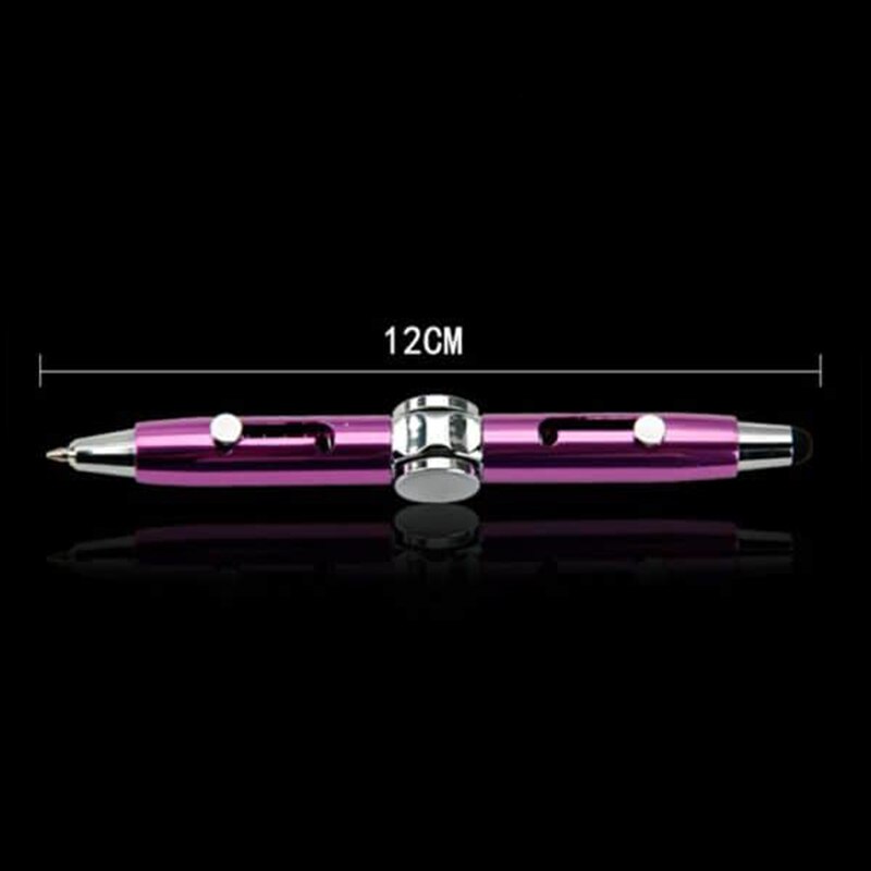 3 in 1 Multi-Functional Hand Gyroscope Stylus Pen Capacitive Pen Stress Relief Metal Ballpoint Pens FP8