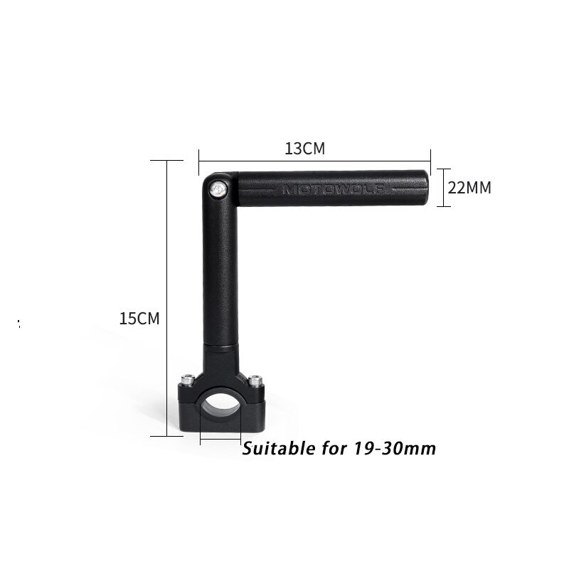 Multifunción motocicleta manillar barra transversal expansión aleación de aluminio moto de motocross modificada soporte Universal motocicleta