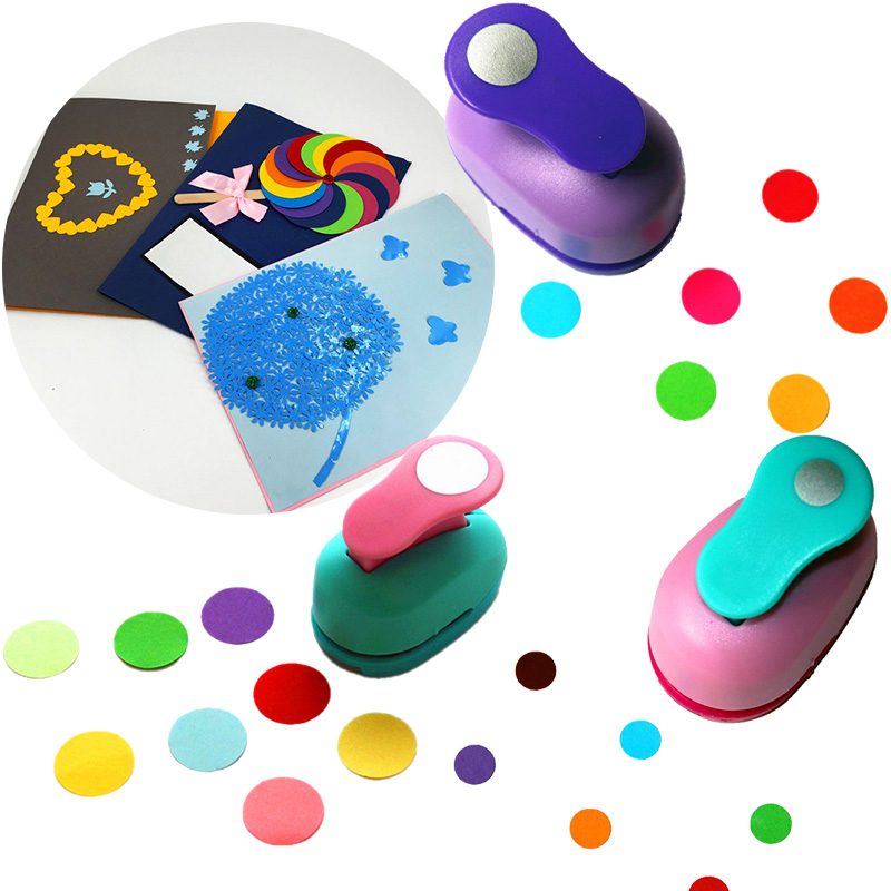 Mini Scrapbook Punches Handmade Cutter Card Craft DIY Embossing Punches Cutting Craft Hole Punch Rounder Cutter Circle Puncher