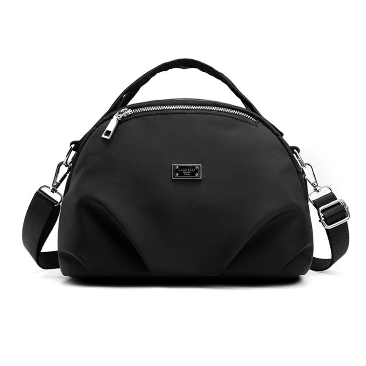 Borsa a tracolla da donna Casual borsa da donna e borse borsa a tracolla da donna borsa a tracolla da viaggio in Nylon di alta qualità per ragazze: Black