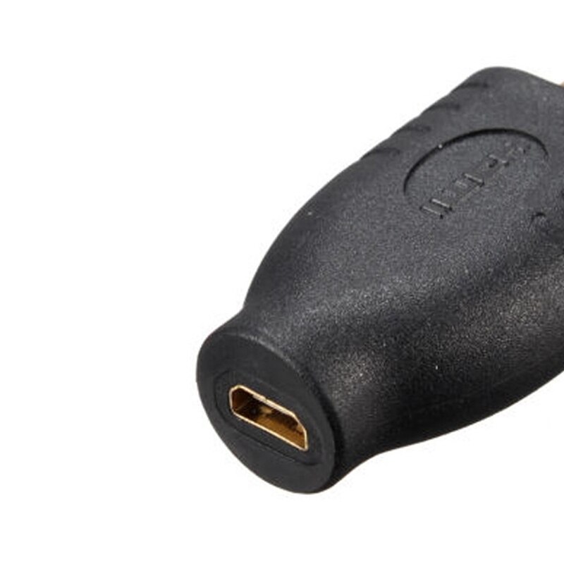 Universal Standard HDMI Male Type A to Mini HDMI Type D Female Socket Adapter Converter Travel Black