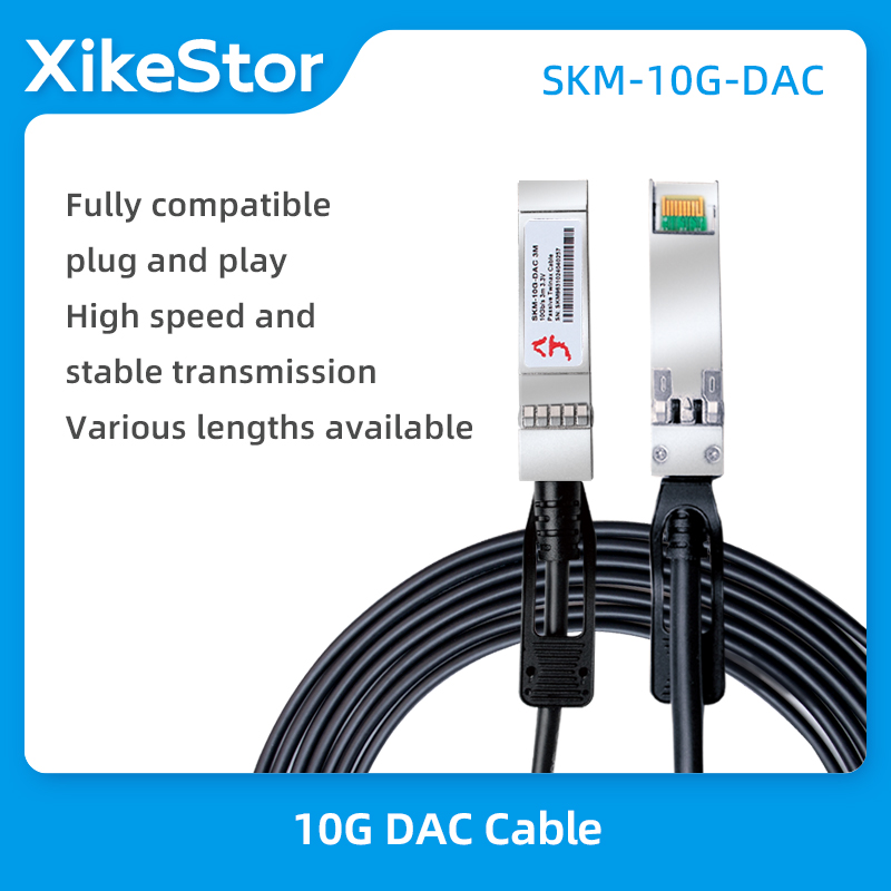 Cabo dac xikestor 10g, cabo 1m/3m/5m + de alta velocidade para switches, total compatibilidade, plug and play.