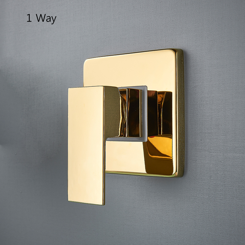 2/3 Manieren Badkamer Accessoires Badkamer Douche Mengkraan Enkel Handvat Wall Mount Koud Water Douche Kraan Messing Cartridge: Donkergrijs