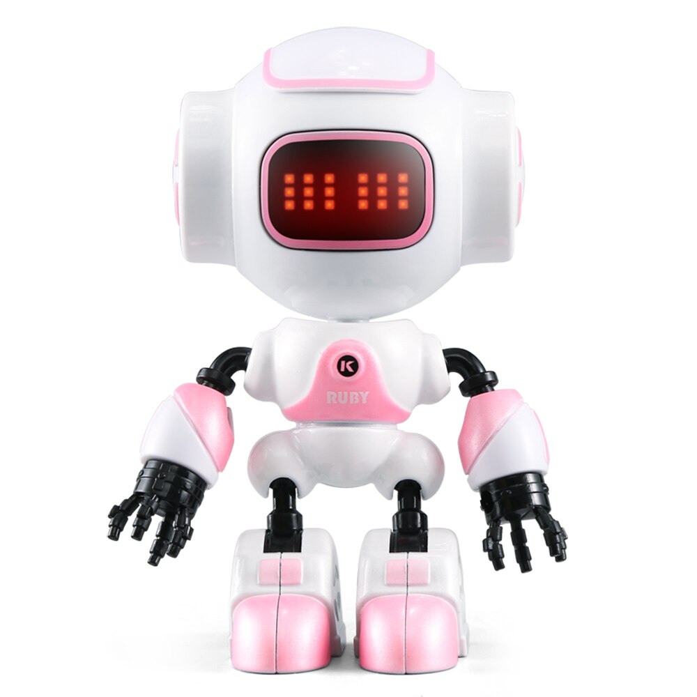 Intelligente Vroege Onderwijs Kinderen Rc Robot Touch Control Smart Mini Legering Robots Speelgoed Voor Jongens Meisjes Met Led licht: R9 Pink