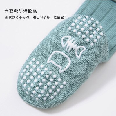 3 Paren/partij Pasgeboren Baby Katoenen Sokken Anti-Slip Medium Buis Sokken Peuter Meisjes Jongens Kous Herfst Winter Katoen Accessoire