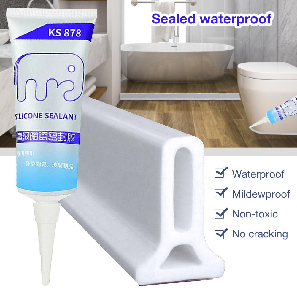 Dusjbarriere vannstopper bad vanntett stripe vannblokkering hjem forbedre dropshiping: 01