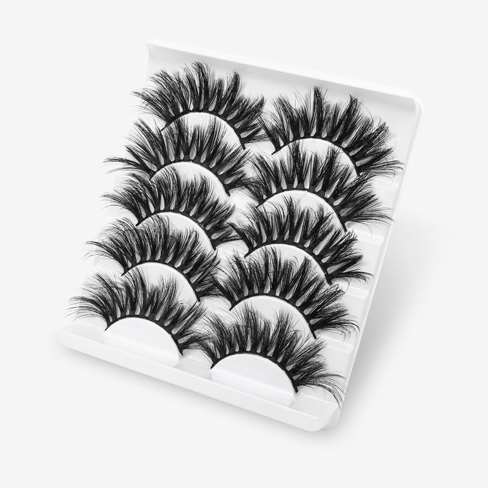 5Pairs 3D Nertsen Haar Valse Wimpers Natuurlijke/Dikke Lange Wimpers Piekerige Make-Up Beauty Extension Gereedschap Sexy Schapen