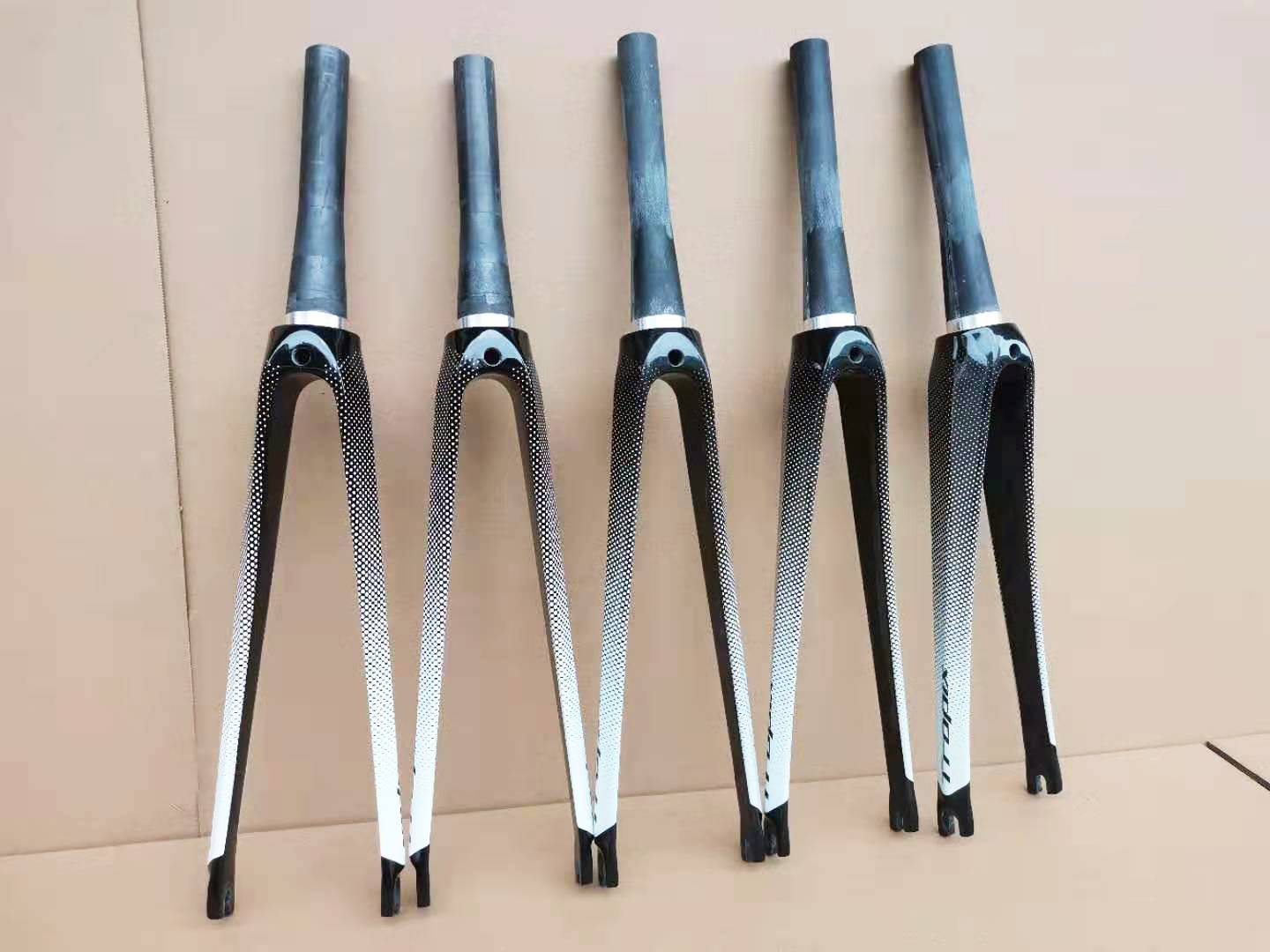 Laatste Hoge Fiets Onderdelen Fiets Voorvork Racefiets Vork Carbon + Aluminium Fietsen Onderdelen 700c Vorken Gloss fietsonderdelen