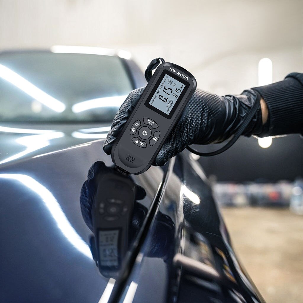Jauge D'épaisseur De Peinture Auto – écran LCD Rétro-éclairé, Sans Marque