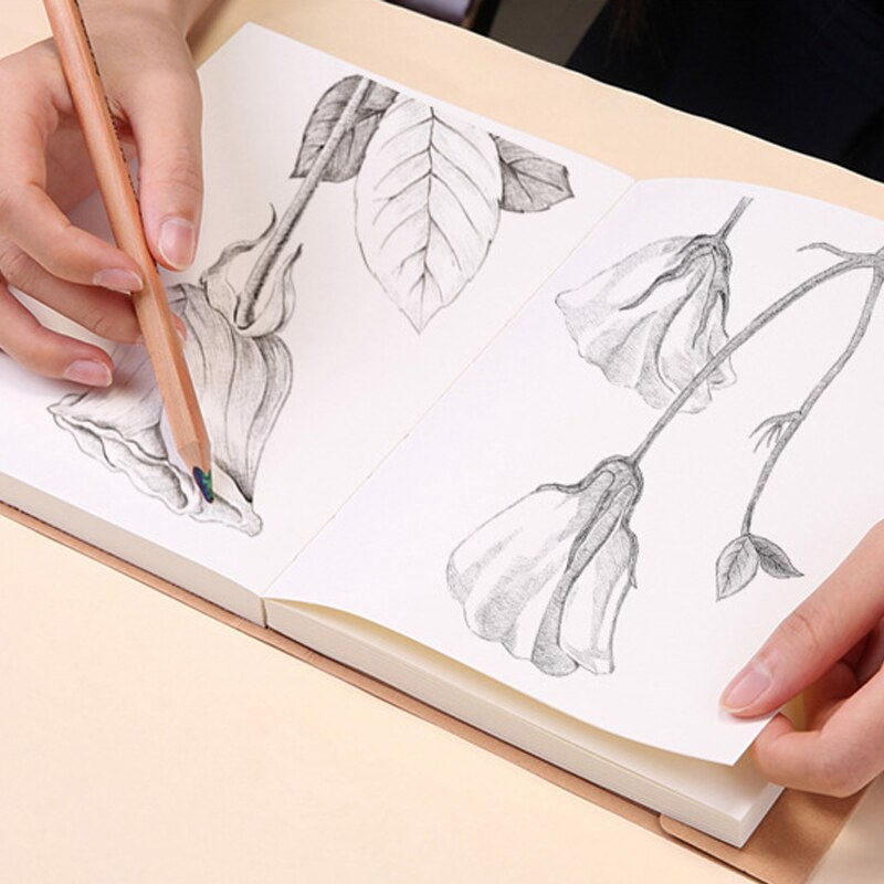 A5 B5 16K Blank Kraft Paper Sketchbook Student Painting Book Art Painting Paper Teacher Office Student Stationery